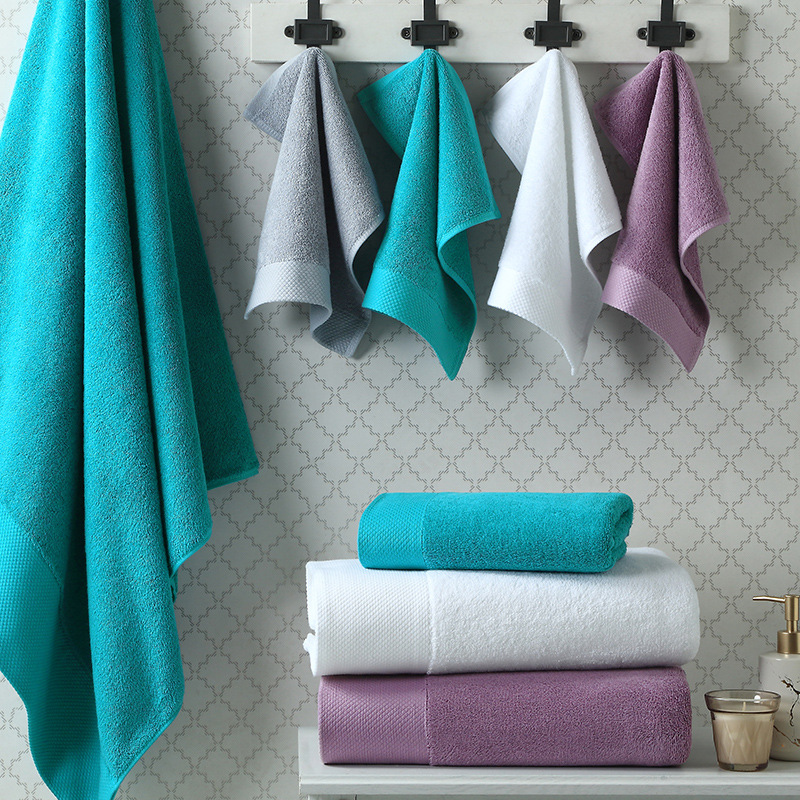 Factory wholesale cotton towel cotton square platinum satin 16 yarn spiral wool cotton towel