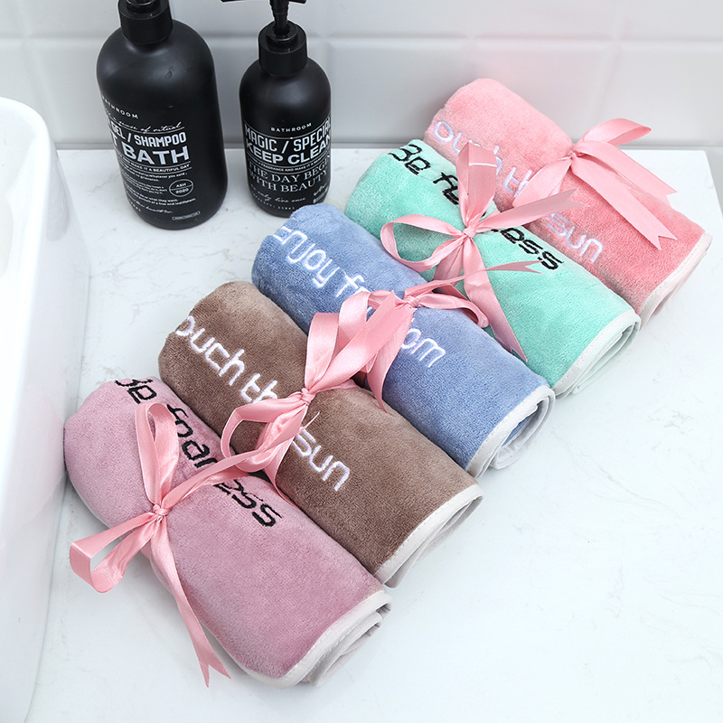 Factory wholesale youth pie towel Daisy simple sports towel thickened absorbent home daily printed logo