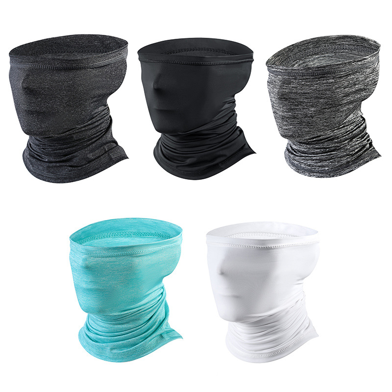Outdoor Ice Silk Sunscreen Scarf Moisture-wicking Quick-drying Headgear Breathable Cold Mask Magic Hood Riding Mask
