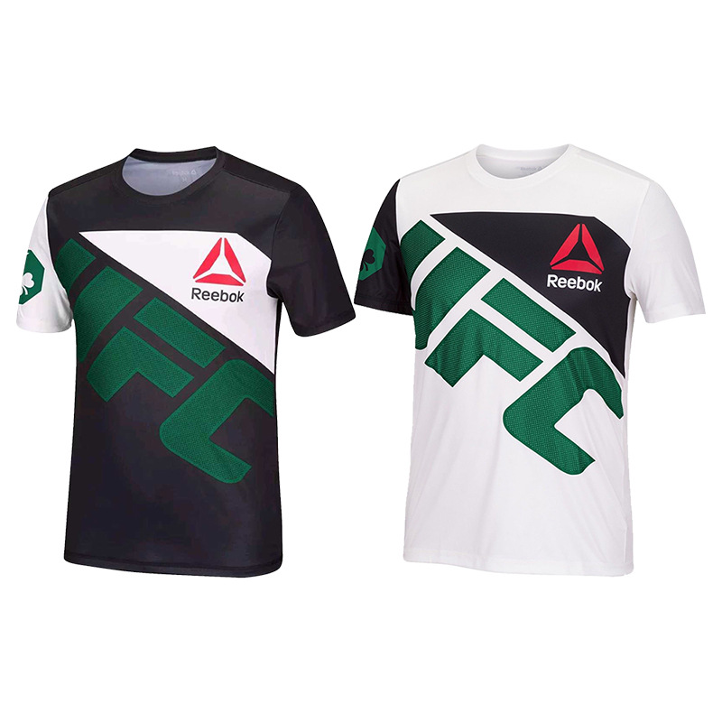 UFC Conor McGregor Men's Short-Sleeve MMA Mixed Martial Arts Training Fighting Muay Thai Tight Quick-Drying Shirt