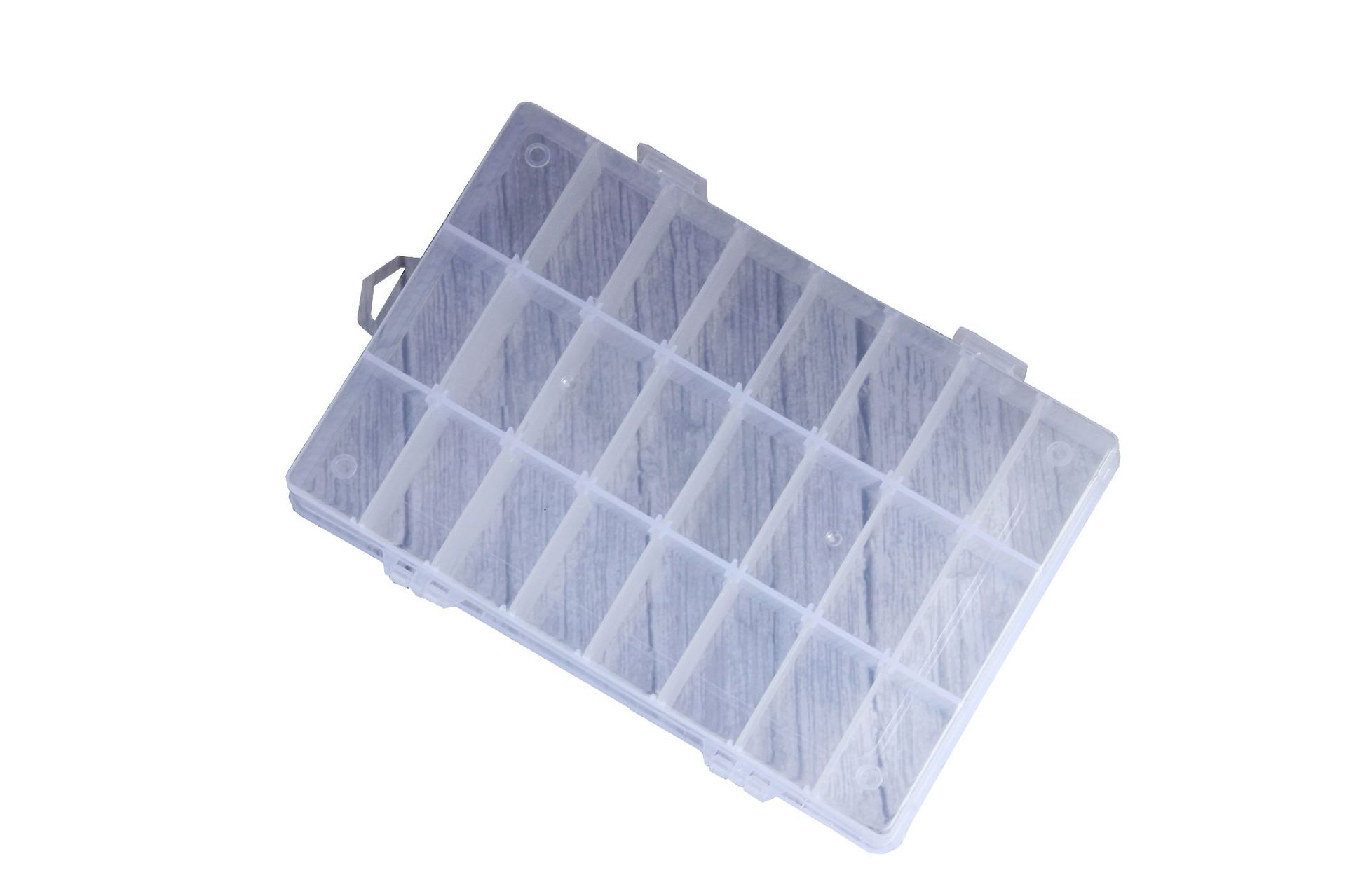 Removable 24-compartment transparent storage sorting jewelry hardware electronic parts fishing gear plastic compartment storage box