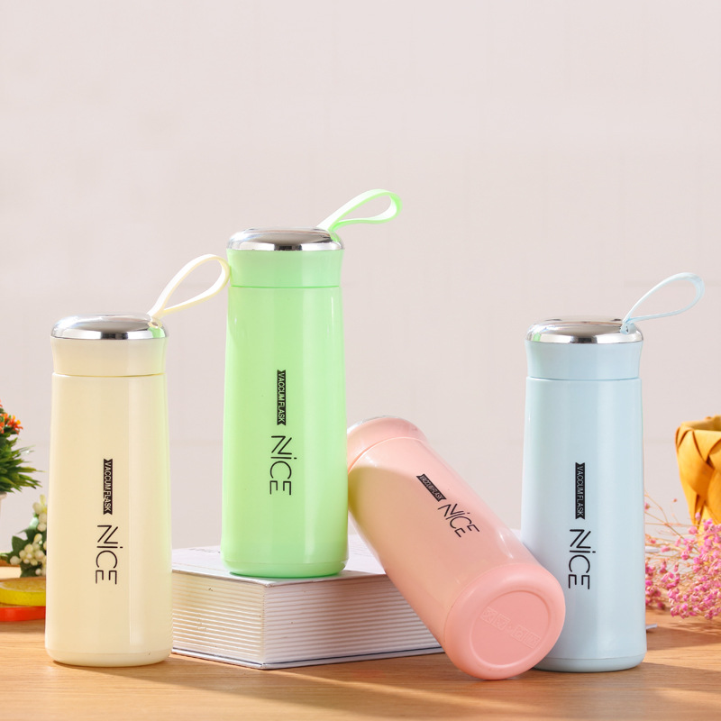 New Ness Cup double-layer glass creative student business gift activity water cup advertising Cup printed logo
