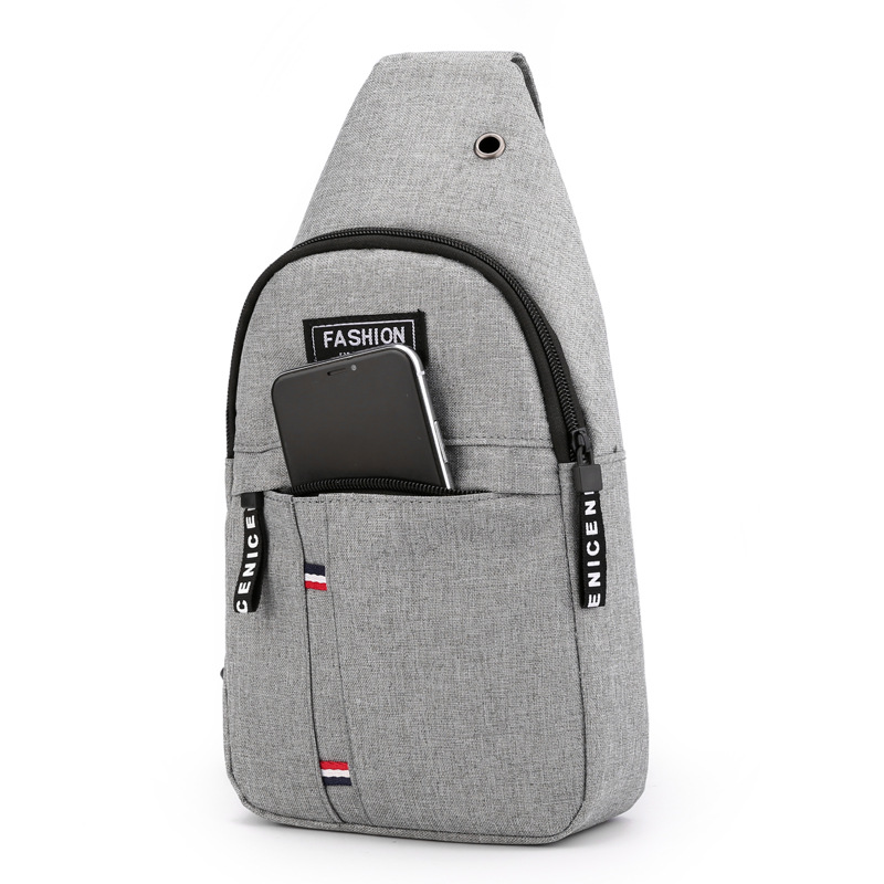 Cross-border supply Korean chest bag outdoor mountaineering cycling shoulder diagonal Oxford cloth chest bag outdoor sports bag wholesale