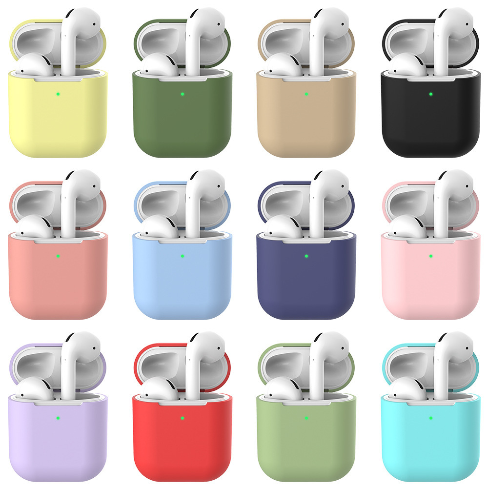 For airpods2 generation wireless Bluetooth headset silicone protective case apple soft case in stock