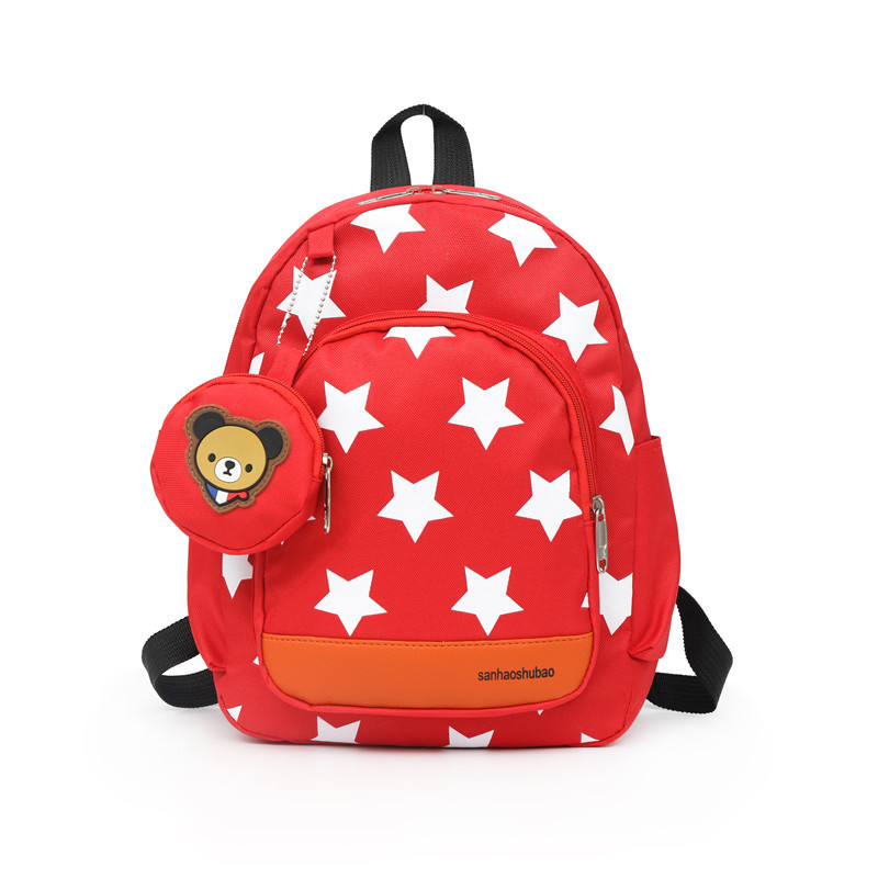 Children's Korean-style Little Star Backpack Fashion Children's 3-7 Years Old Kindergarten Schoolbag Free Change Small Hanging Bag