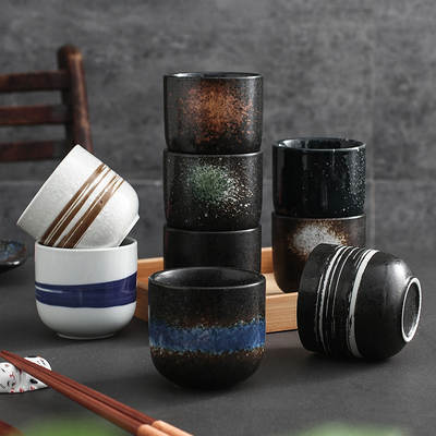 Japanese cup hotel tea cup water Cup portable cup ceramic tea cup creative simple Japanese sushi cup cooking Cup