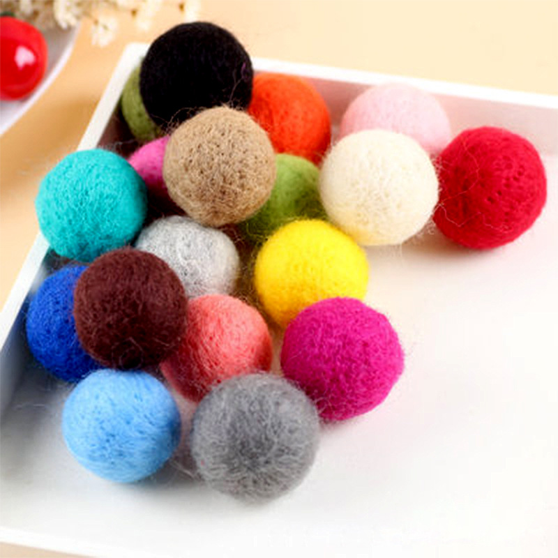 Cross-Border 1-60cm wool felt stamp finished ball diy color felt ball photography props Christmas pendant ball