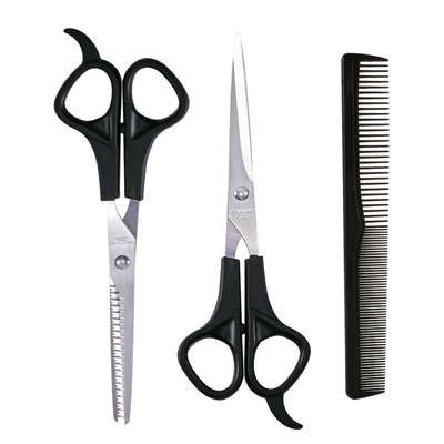 Children's Hair Cutting Baby Barber scissors suit hairdressing scissors thin tooth scissors flat scissors tool pet hairdressing three-piece set