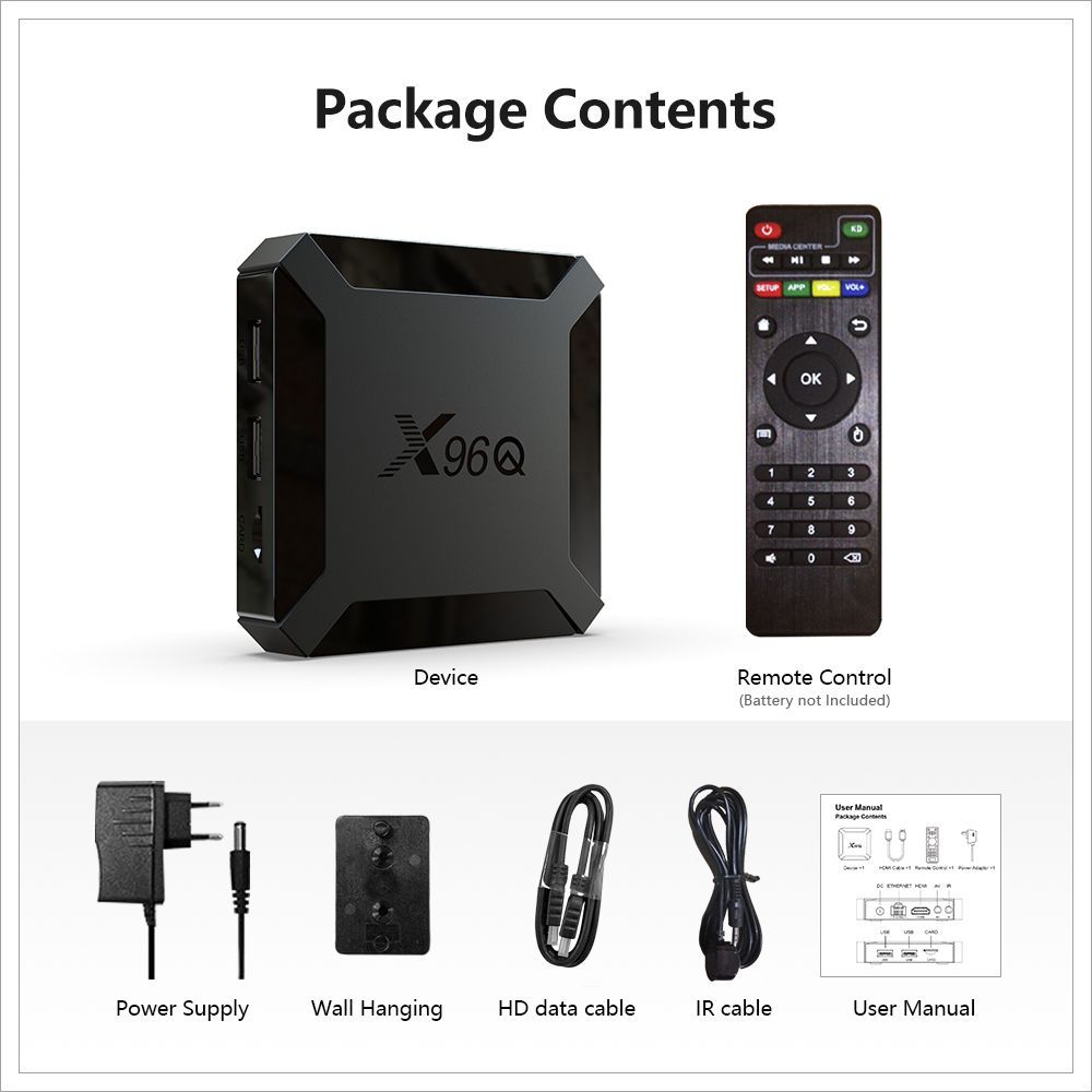 X96Q Network Set Top box Quan Zhi H313 4K HD WiFi Android 10 Foreign Trade TV box TV box