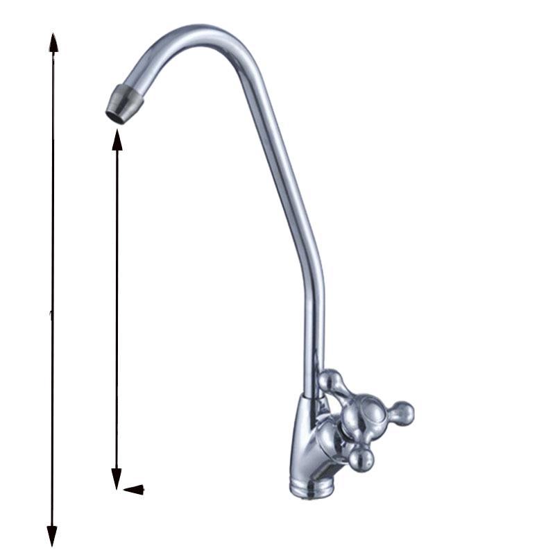 Small three-Fork copper cleaning faucet single double water sitting copper faucet water purifier faucet household direct drinking water