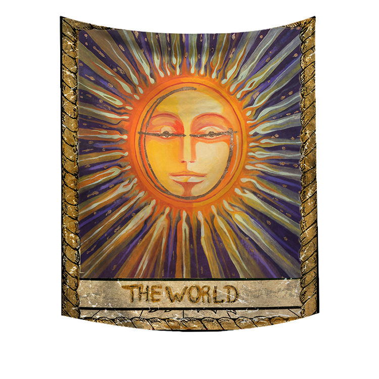 Factory direct foreign trade supply Net red explosive hanging cloth psychedelic tarot decorative Tapestry bedroom study background cloth