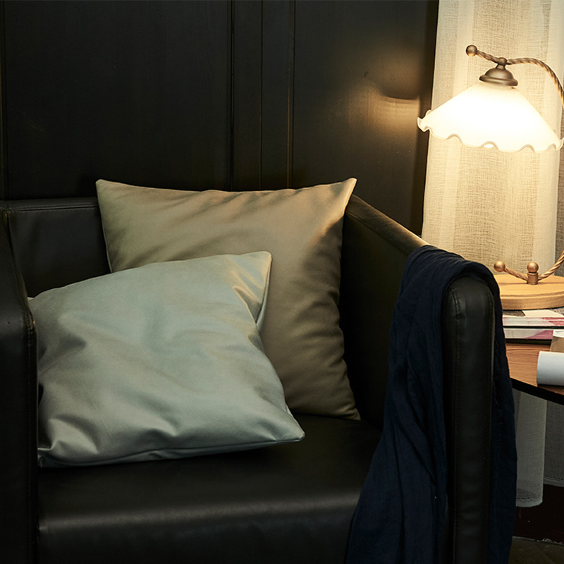 Soft imitation leather technology fabric sequin pillow cover Sofa pillow Instagram style simple multi-color square sofa cushion cover