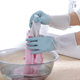 Two-color Household Cleaning and Washing Gloves Kitchen Washing and Washing Clothes Rubber Thin Durable Waterproof Plastic