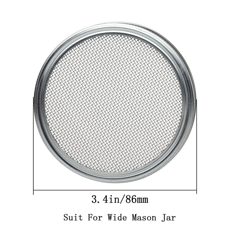 304 stainless steel Mason jar germination cover seed germination device screen food grade filter Amazon Supply