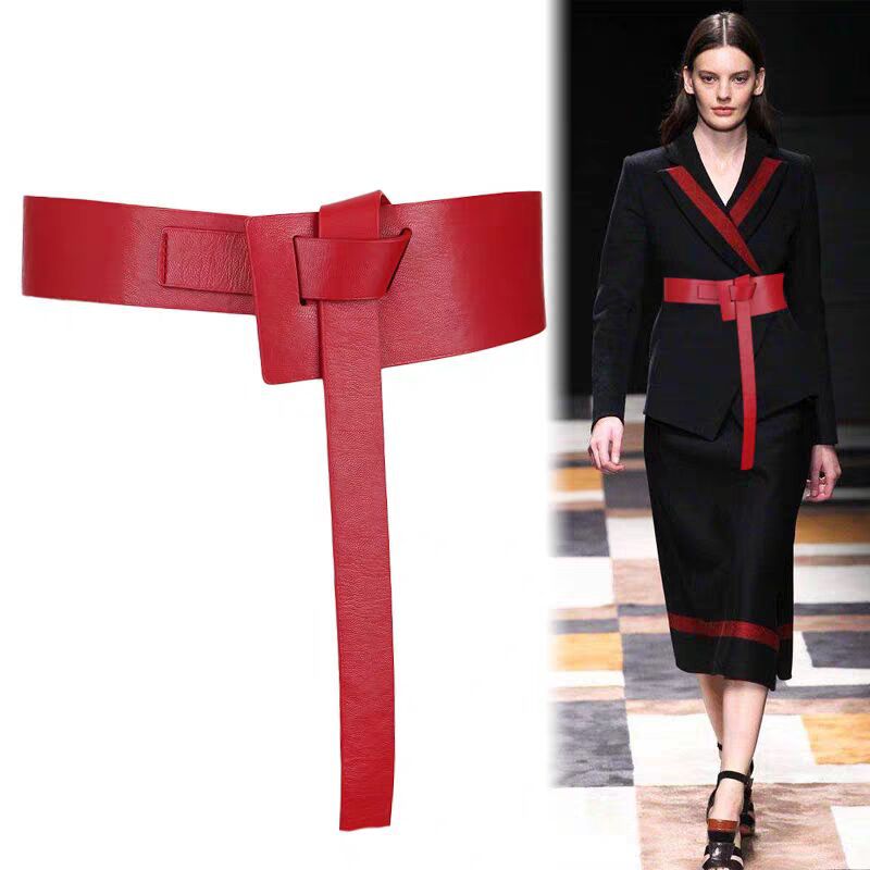 Belt Women's Outer Wear Super Wide Decorative Shirt Coat Matching Skirt Fashion Joker Belt Accessories Factory Outlet
