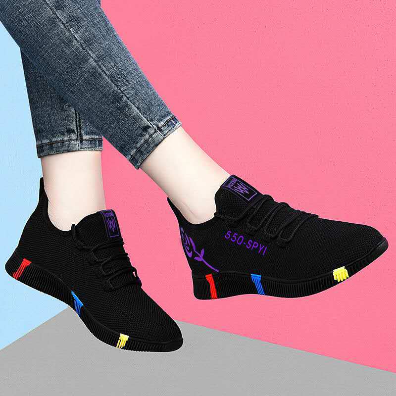 2020 Internet Celebrity Sneakers Women's Soft Lazy Walking Shoes Casual Fashion Stall Shoes
