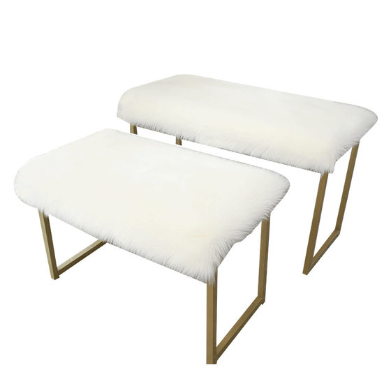 Plush white plush mat desktop running table display blanket clothing store window decoration wool-like carpet