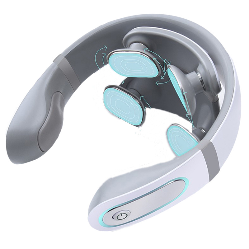 Intelligent cervical vertebra massager electromagnetic pulse multifunctional heating shoulder neck neck vibration massage instrument gift