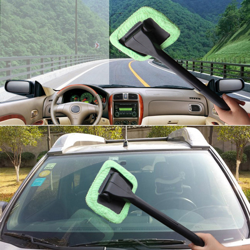 Car front windshield cleaning brush car dust collector defogging car window scraper family car dual-purpose multi-function cleaning and wiping