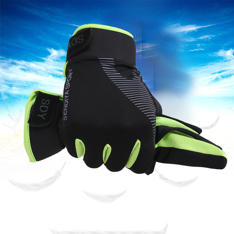 Summer Riding Gloves All Men and Women Thin Breathable Touch Screen Outdoor Sports Mountaineering Fitness Mountain Ice Silk Gloves_voghion.com