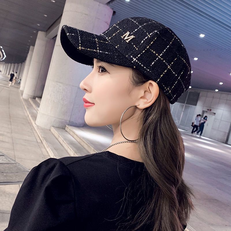 Hat Women's Korean-style fashion brand all-match baseball cap internet celebrity style Chanel style autumn and winter fashion casual ins peaked cap