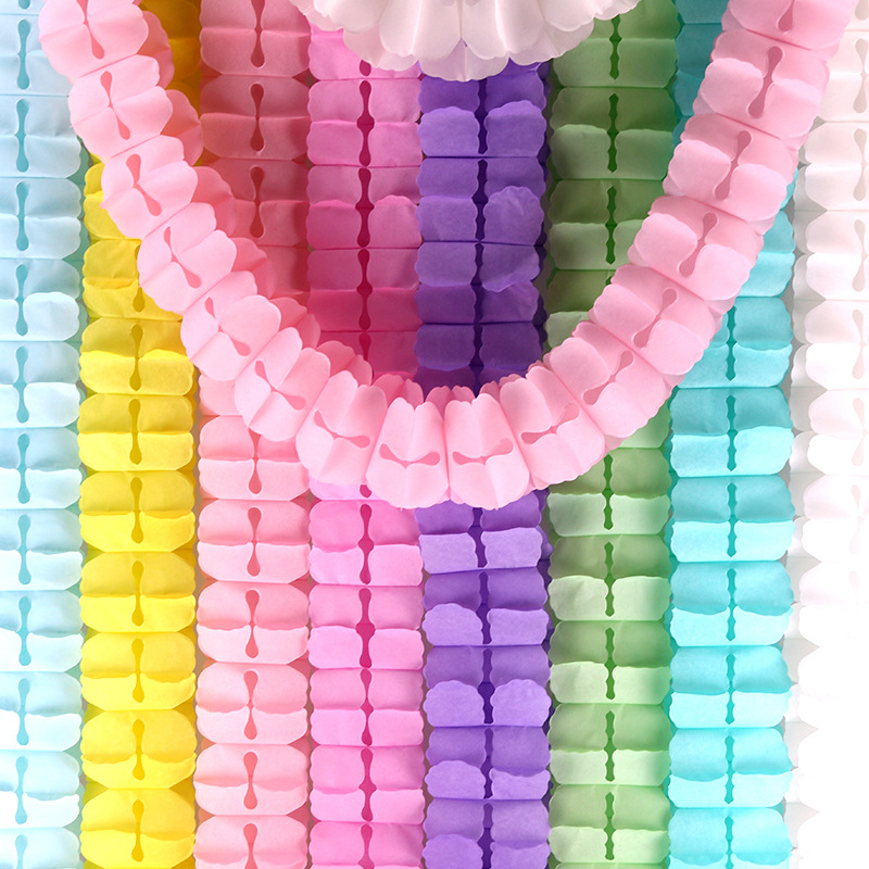 Factory Direct four-leaf clover Garland wedding room layout shop window birthday party decoration wedding paper Garland