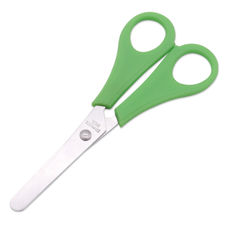 Spot ruler with scale scissors student DIY hand scissors children safety ruler scissors