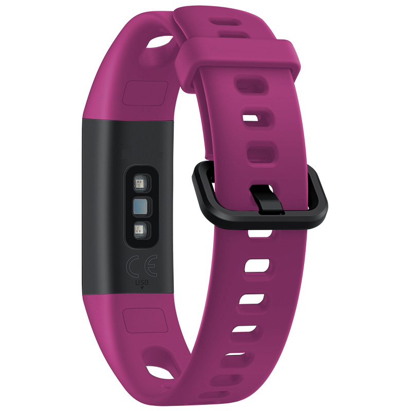 For Huawei Glory 5i Bracelet Silicone Strap Huawei Bracelet 4 Monochrome Strap Factory Spot Wholesale