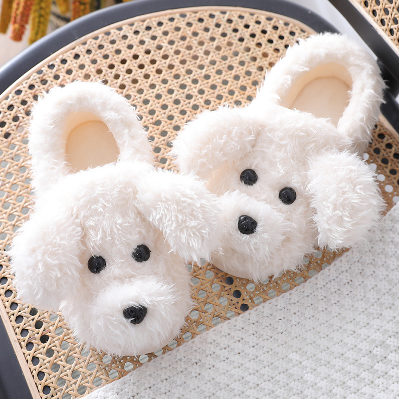 2021 Doug Shoes Winter Flat Warm Thick Bottom Bag Heel Non-slip Moon Shoes Female Student Cute Cotton Slippers