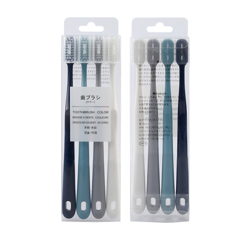 Japanese Macaron Nano Toothbrush Ceramic Handle Brush Handle Nano Soft Crystal Box Toothbrush Superior Product