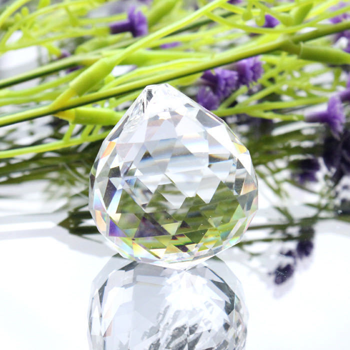 transparent crystal glass lamp ball pendant crystal chandelier bead curtain bead pendant accessories