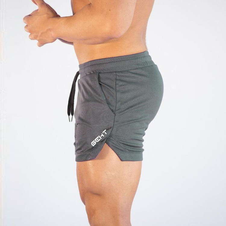 跨境运动短裤男士夏休闲跑步锻炼健身训练深蹲速干泳裤三分沙滩裤