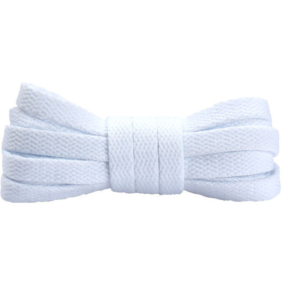 Wholesale shoelace color single layer flat white black shoelace versatile universal air force one AJ shoelace rope a pair