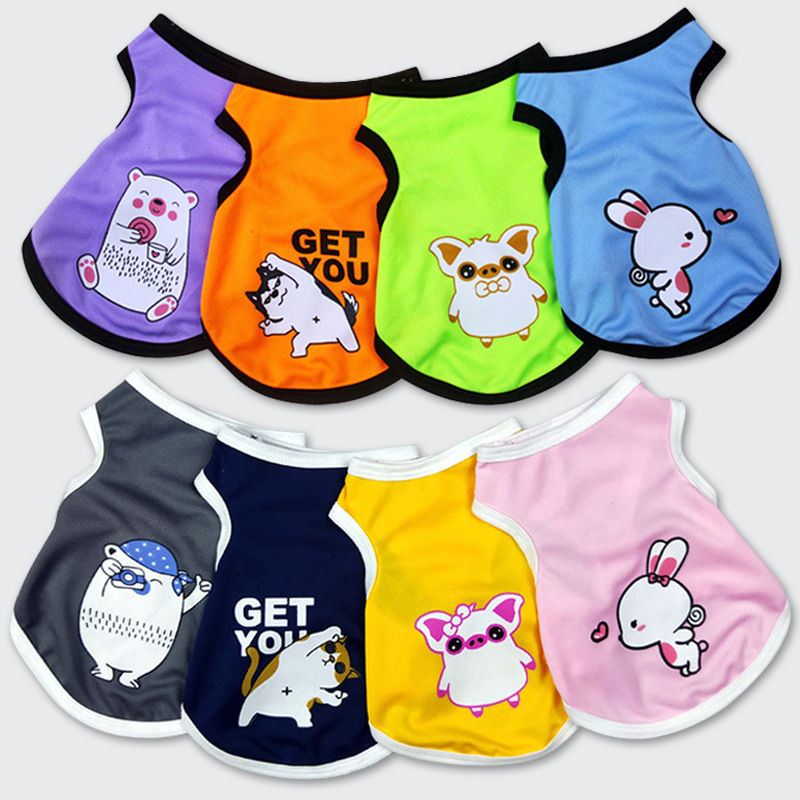 Summer New Pet Clothes Teddy Pomsky Small Kitten Breathable Dog Vest for Medium-Sized Dogs Dog Apparel and Accessories