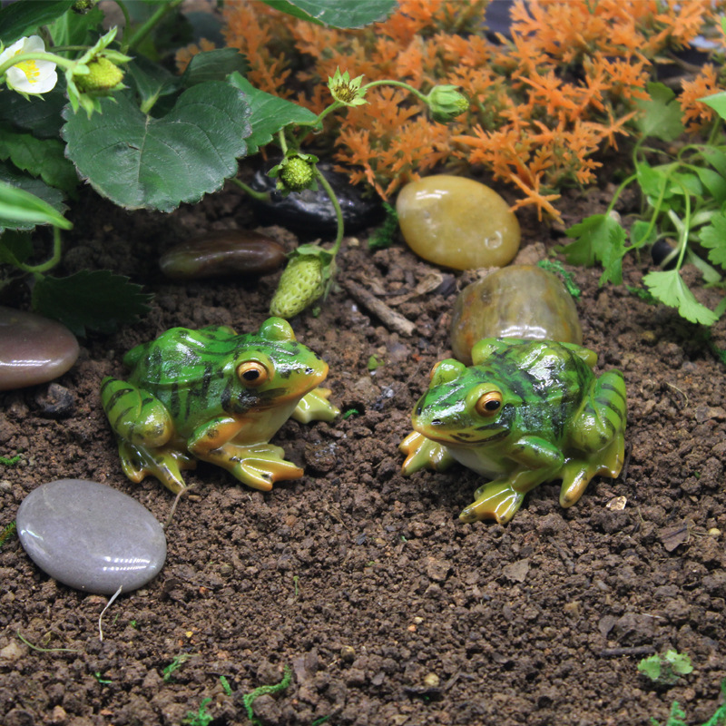 ミニチュア模擬カエル飾りベーキング風景アクセサリーインテリア樹脂工芸園芸鉢植え多肉植物の装飾|undefined