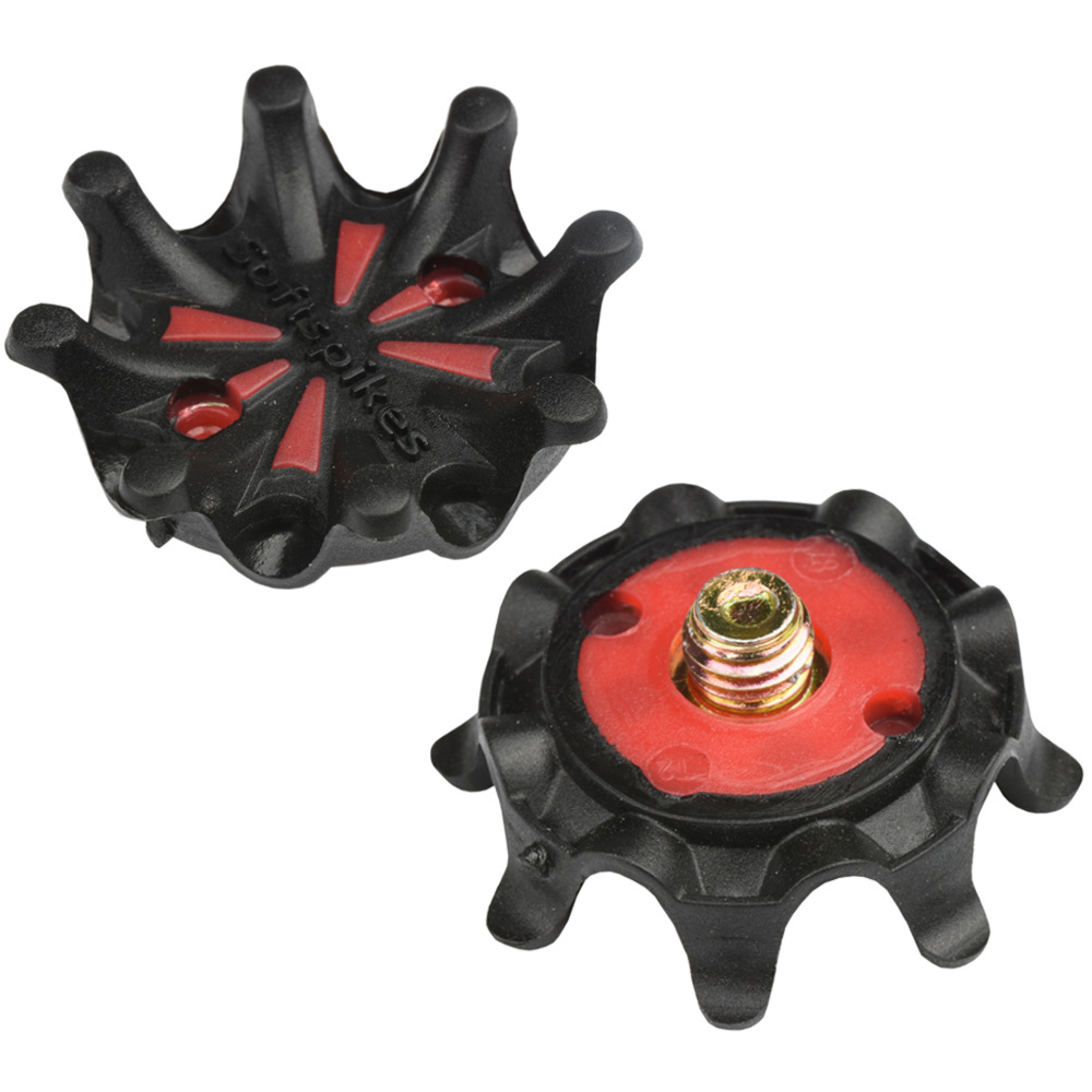 Eight-claw golf shoe nail screw type golf shoes shoe nail movable nail detachable thread shoe nail black and red