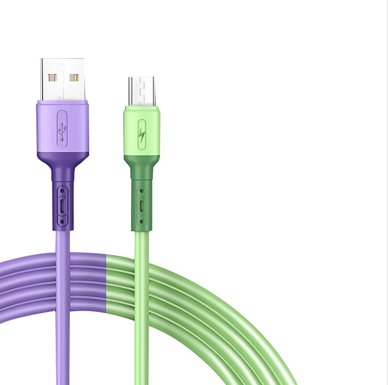 液体ソフトゴムのデータケーブルはアップルの華為充電線type-cアンドロイド携帯電話充電線66W急速充電を適用する