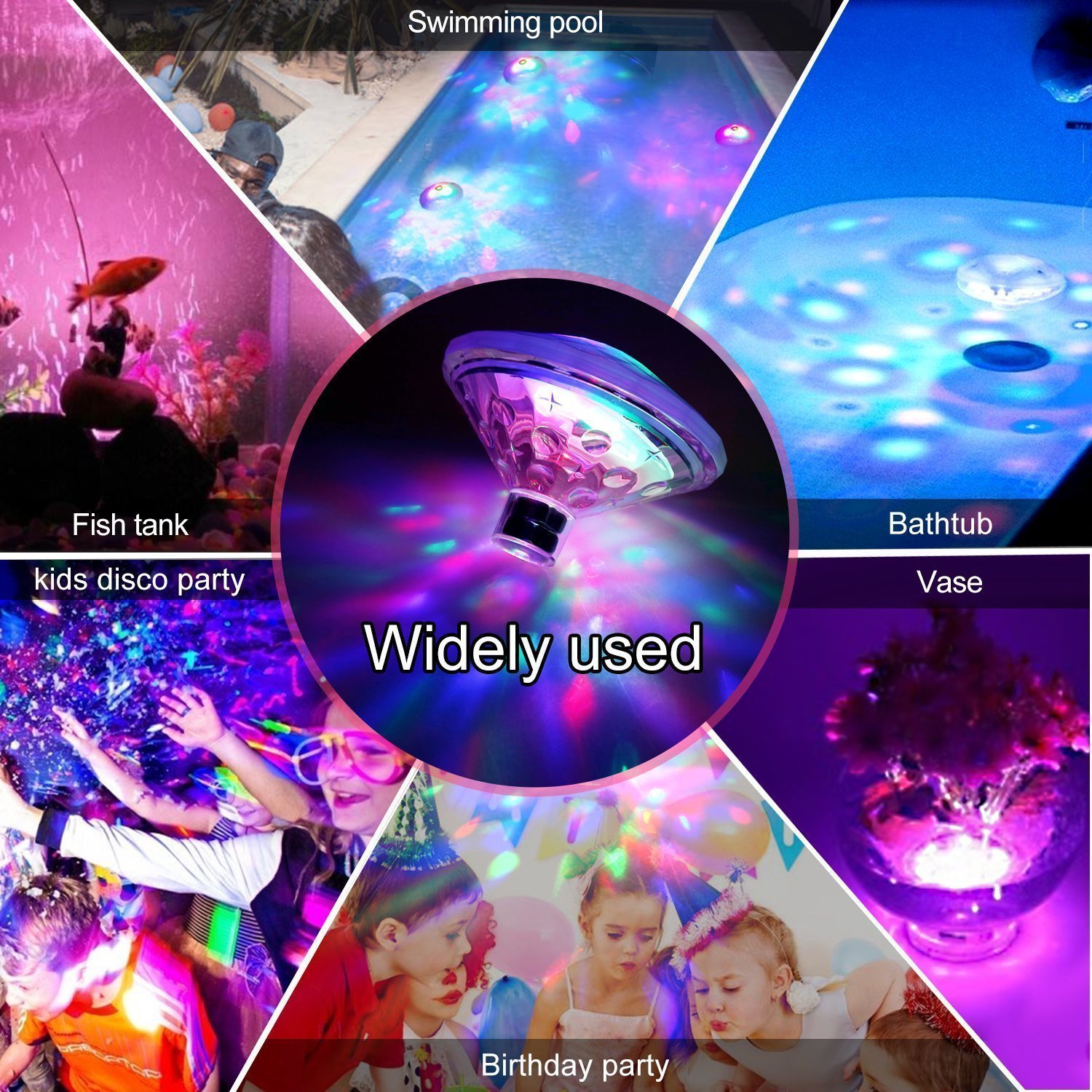 LED Bathtub Light Children Baby Bathing Bathtub Light Floating Bathtub Light Colorful Luminous