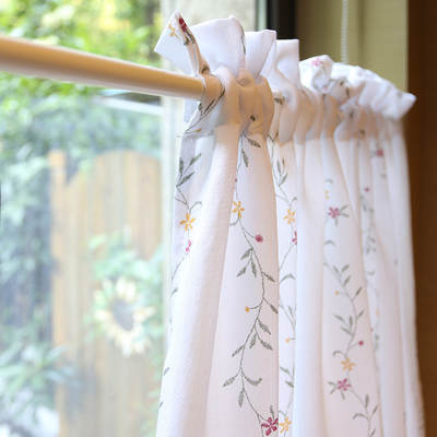 American-style Rural Foreign Trade Curtain Cross-border E-Commerce Short Curtain Half Curtain Coffee Curtain Half Curtain Curtain Generation of Spot