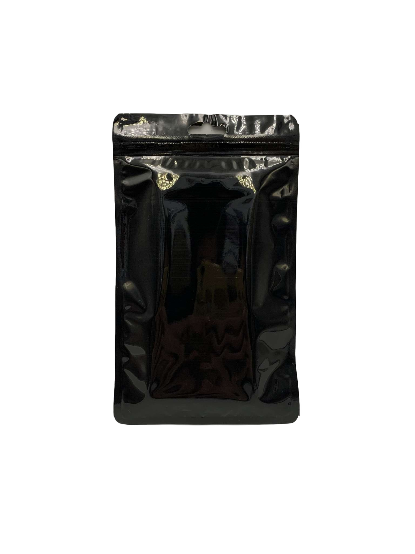 Black transparent pearlescent bag self-sealing bag universal neutral yin and yang composite bone 5.5 inch mobile phone case packaging bag