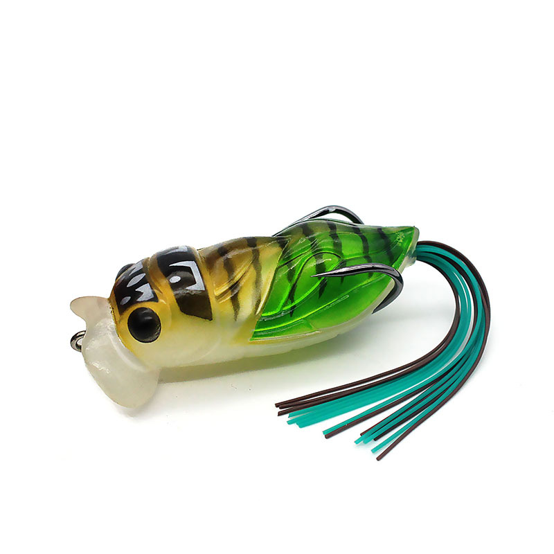 Bionic Soft Bait 6.5cm/12.6g water surface is cicada bionic fake bait cicada simulation Luya bait factory wholesale