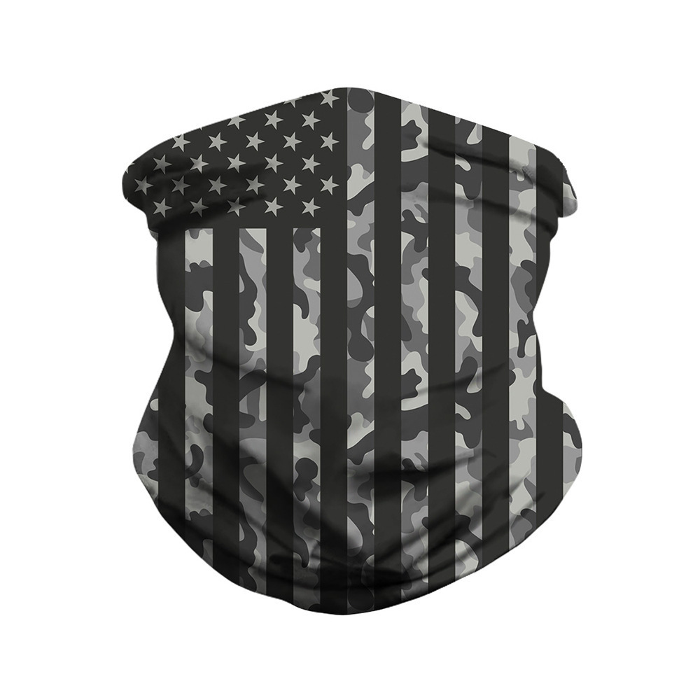 Digital Camouflage Mask Printed Outdoor Riding Mask Insect-proof Beanie Hat Variety Magic Hood Scarf Scarf for Men and Women