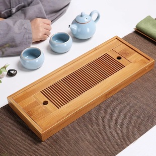 Bamboo Tea Tray Simple Tea Set Dry Bubble Table Tea Mat Bamboo Tray Travel Tea Set Wholesale