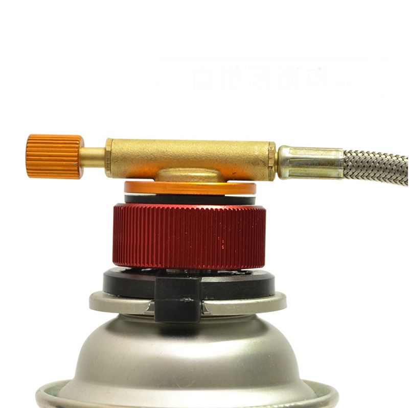Outdoor camping furnace split furnace head conversion head conversion device long gas tank gas furnace conversion head converter