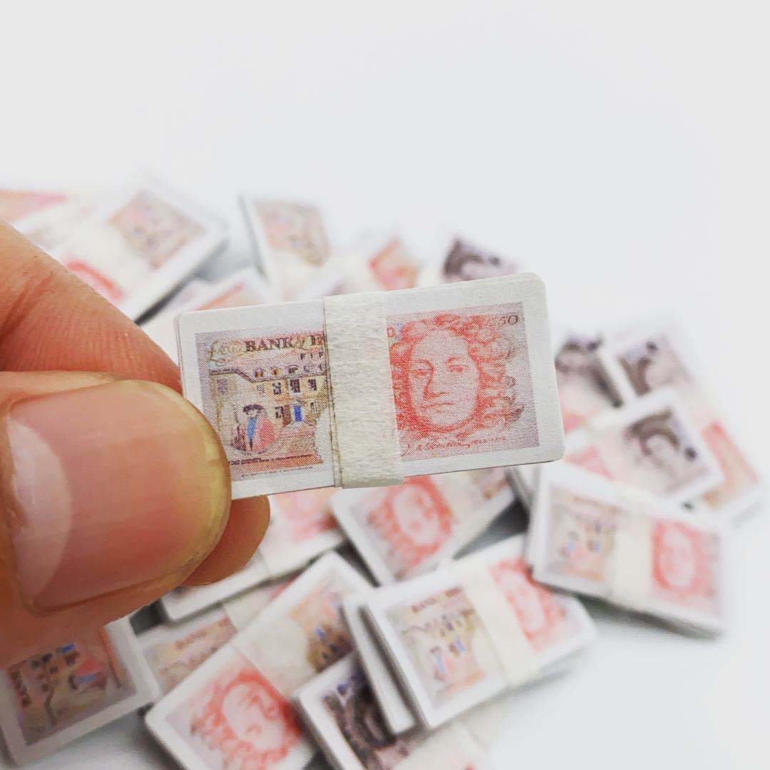 dollhouse Pocket Props [Mini Miniature Banknote] BJD Accessories Doll House Food Play
