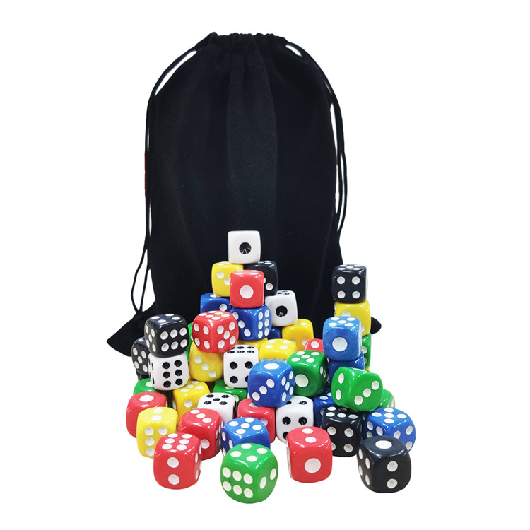 High Quality Dice Rounded Color Points Sieve Dice Cup Color Grain Mahjong Shake Bar ktv Supplies 14mm