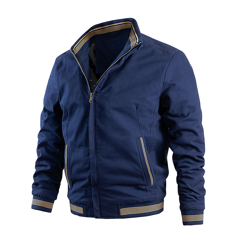 AliExpress Amazon wish cotton washed jacket men's cross-border casual men's coat men's large size European and American baseball uniform
