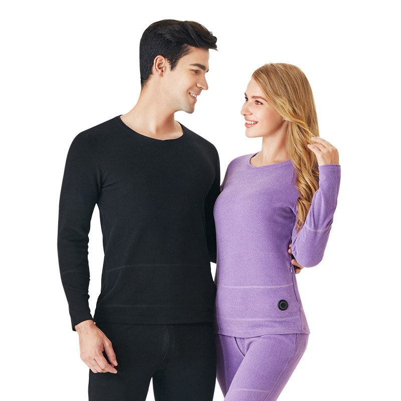 Smart Heating Clothing Electric Heating Thermal Underwear Set Heating Constant Temperature Long Sleeve Winter Cold-proof Warm Tight Pants