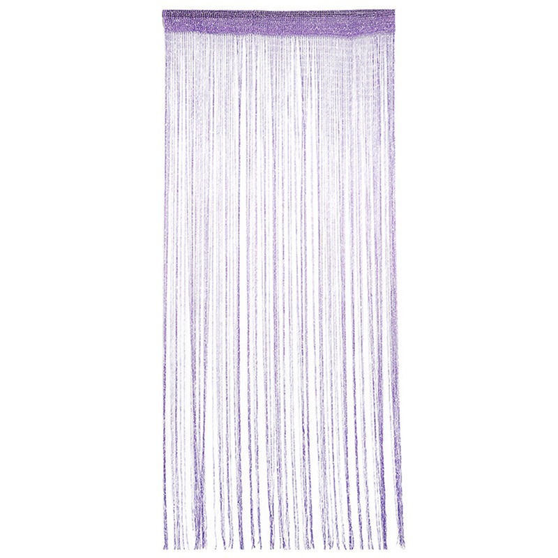 Monochrome flat silver straight line curtain finished 1M * 2M hanging curtain with silver curtain foreign trade products