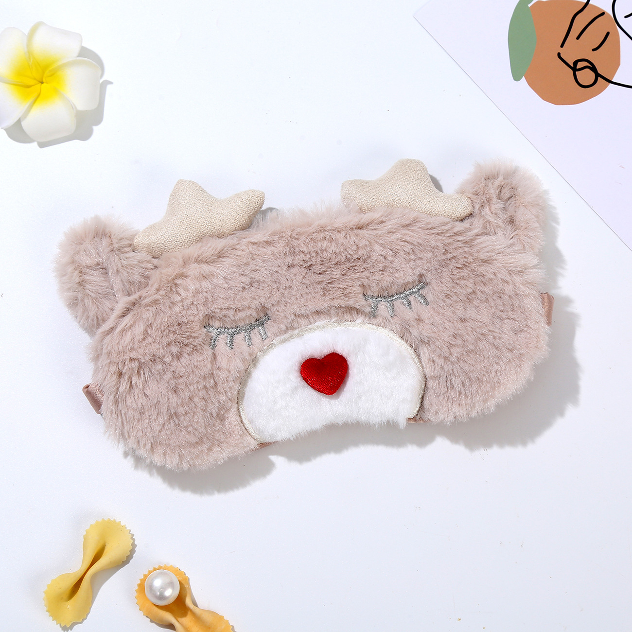 Amazon foreign trade Christmas new sleep eye mask cartoon animal elk shading eye mask wholesale in stock supply